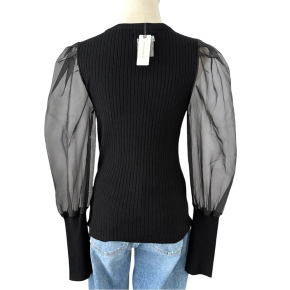 Anthropologie Puff Sleeve Ribbed Sweater NWT - Picture 4 of 7